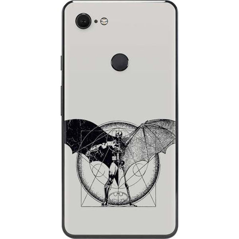 DC Comics Batman Skeleton diagram Art Google Pixel 3 XL Skin